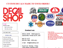 Tablet Screenshot of decalshop.com